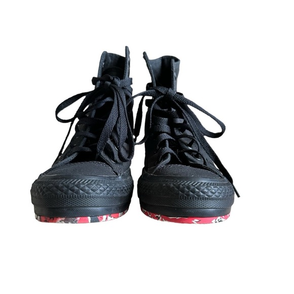 SOLD Converse Chuck Taylor Platform Hidden Heel Wedge Sneakers Black Size US 8 - Picture 7 of 10